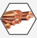 Copper rods and busbars